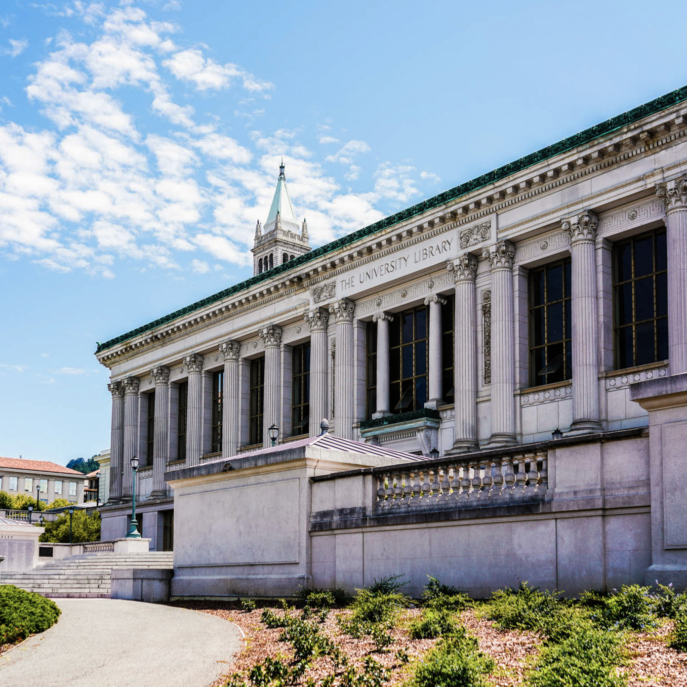 Doe Library and the Campanile on the UC Berkeley campus were photographed on Aug. 9, 2019.