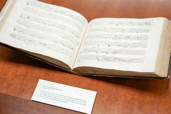 A book from the music library